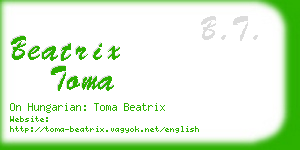 beatrix toma business card